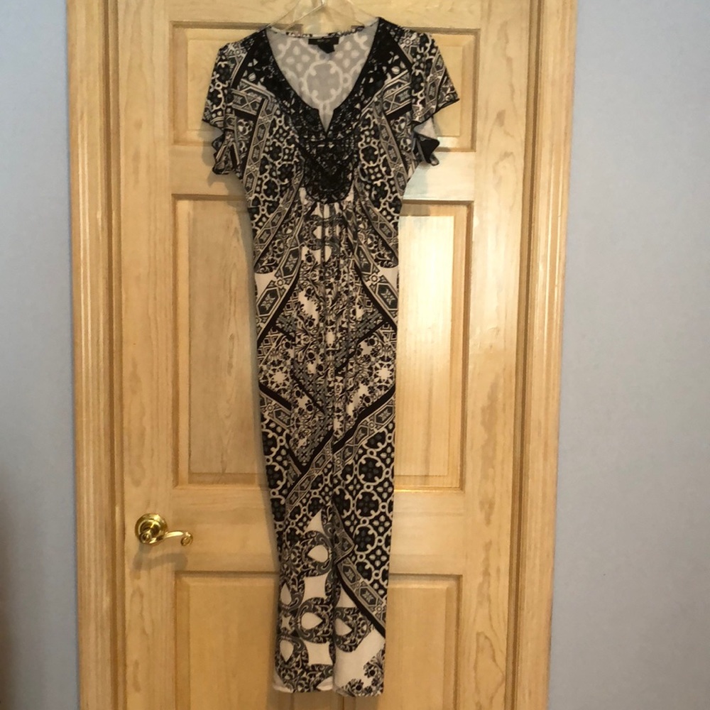 Black & White Long Dress
